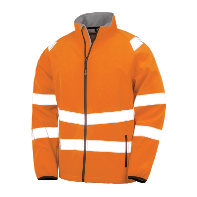 Recycled softshell safety jacket